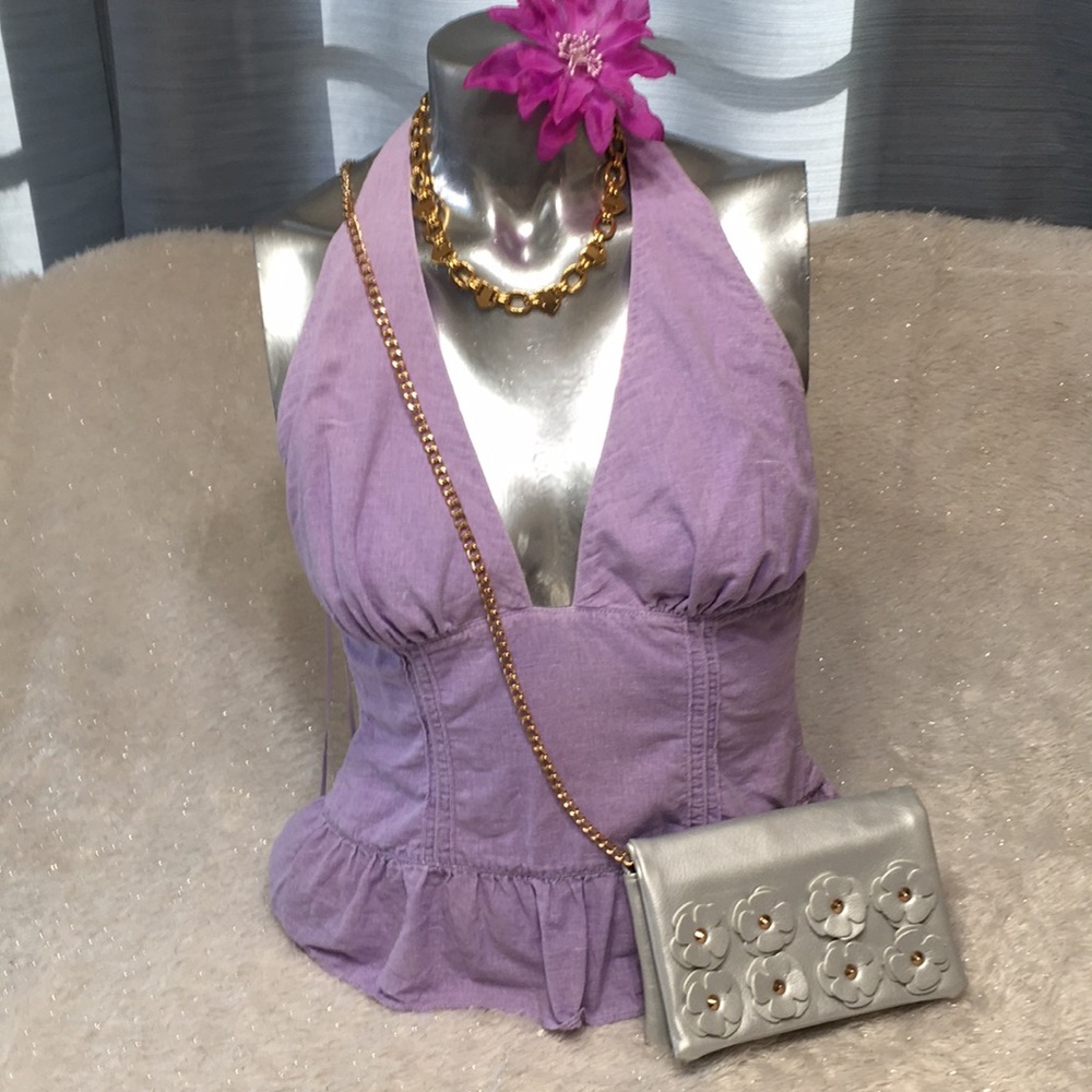 purple halter JOIE